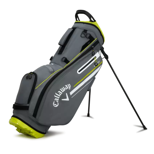 Callaway - Chev Stand Bag - Charcoal/Flo Yellow